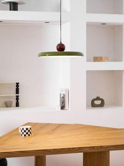 Modern Disc LED Plug-in Pendant Light 1-Light