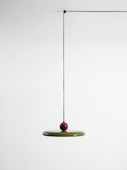Modern Disc LED Plug-in Pendant Light 1-Light