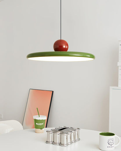 Modern Disc LED Plug-in Pendant Light 1-Light