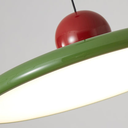 Modern Disc LED Plug-in Pendant Light 1-Light