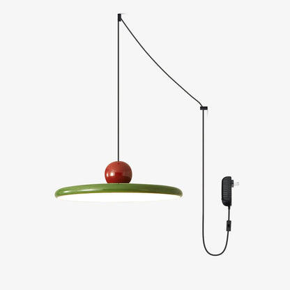 Modern Disc LED Plug-in Pendant Light 1-Light