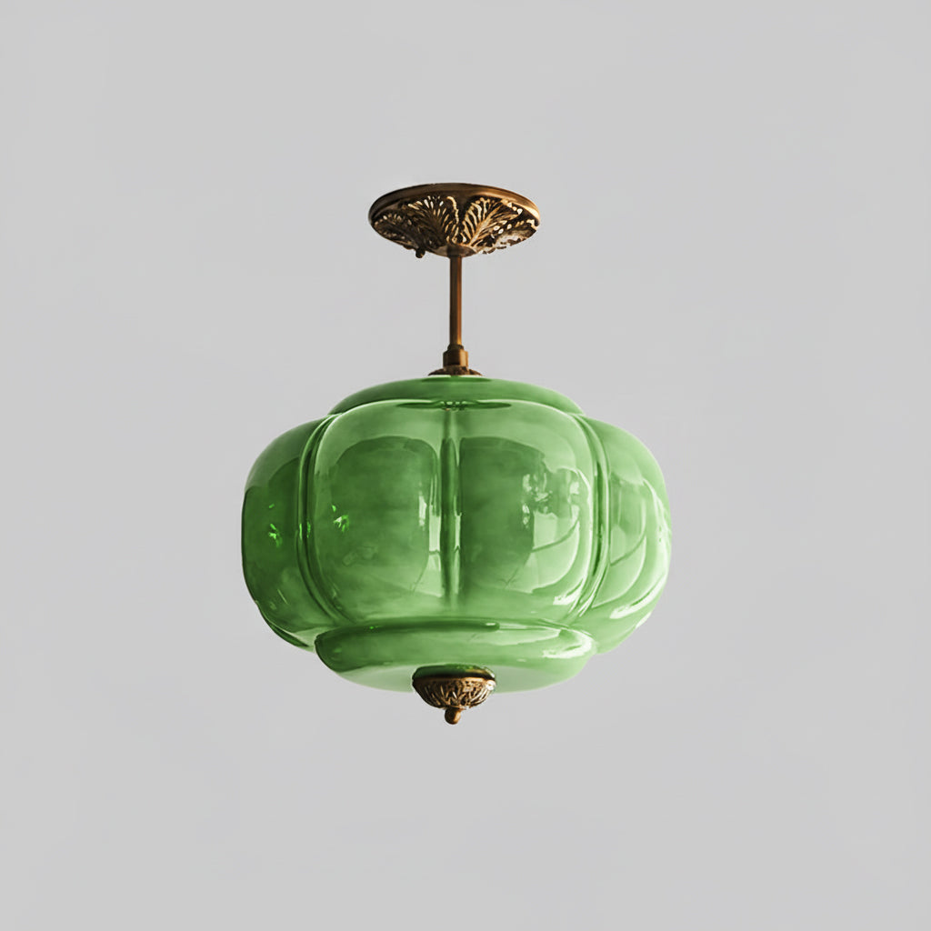 Contemporary Brass Accents Ceiling Light 1-Light