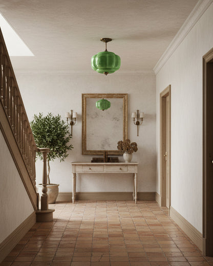 Contemporary Brass Accents Ceiling Light 1-Light