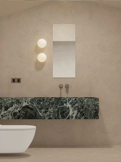Modern Frosted Glass Globe LED Wall Sconce 1-Light