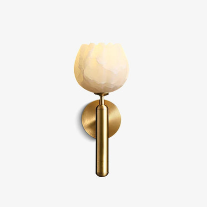 Contemporary Glass Round Backplate Wall Light 1-Light