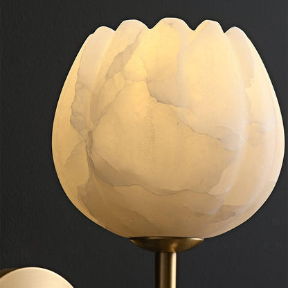 Contemporary Glass Round Backplate Wall Light 1-Light