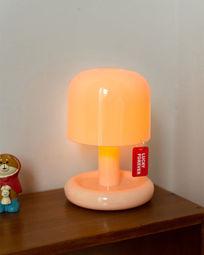 Contemporary Acrylic Rounded Base Table Lamp 1-Light