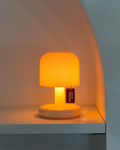 Contemporary Acrylic Rounded Base Table Lamp 1-Light