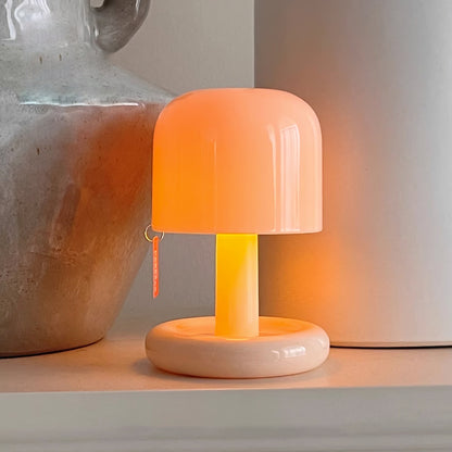 Contemporary Acrylic Rounded Base Table Lamp 1-Light