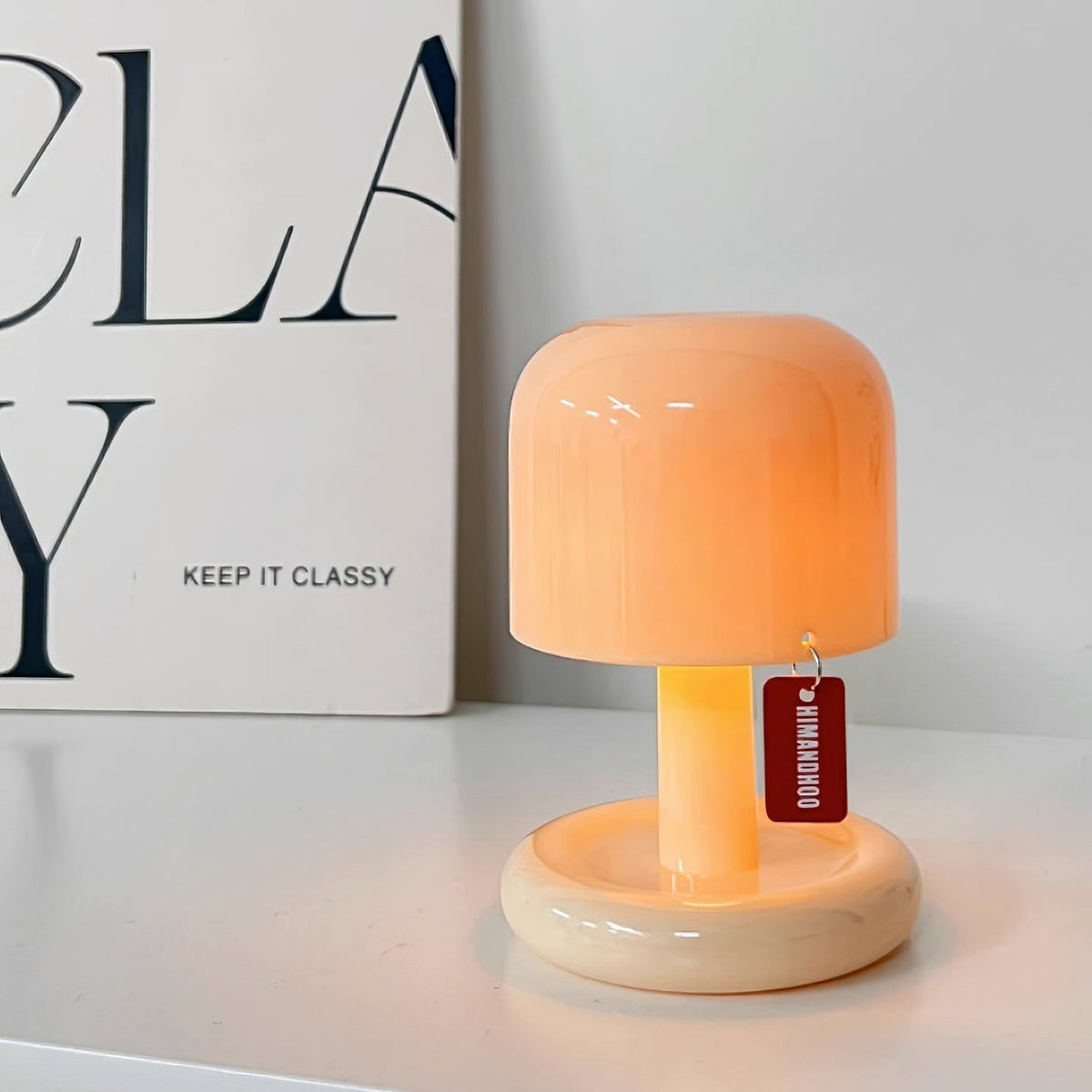 Contemporary Acrylic Rounded Base Table Lamp 1-Light