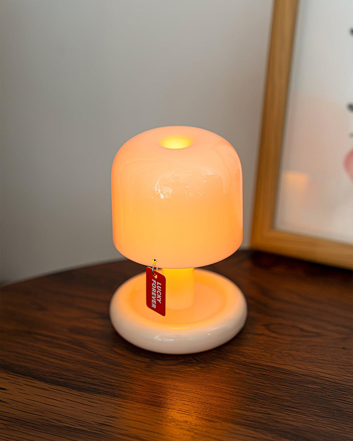 Contemporary Acrylic Rounded Base Table Lamp 1-Light
