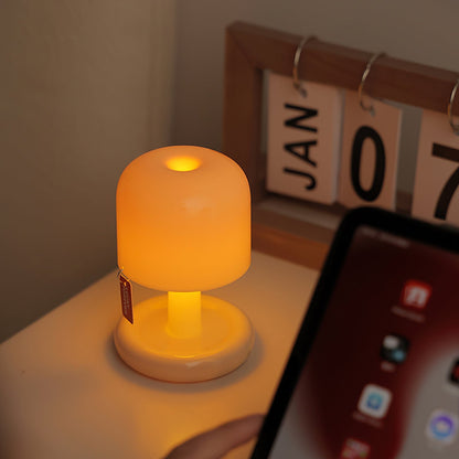 Contemporary Acrylic Rounded Base Table Lamp 1-Light