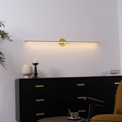 Minimalist Metal Linear Adjustable Wall Light 1-Light