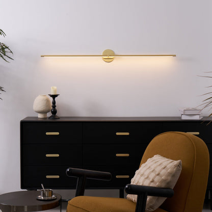 Minimalist Metal Linear Adjustable Wall Light 1-Light
