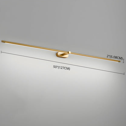 Minimalist Metal Linear Adjustable Wall Light 1-Light