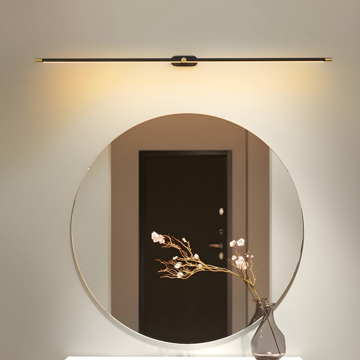 Minimalist Metal Linear Adjustable Wall Light 1-Light
