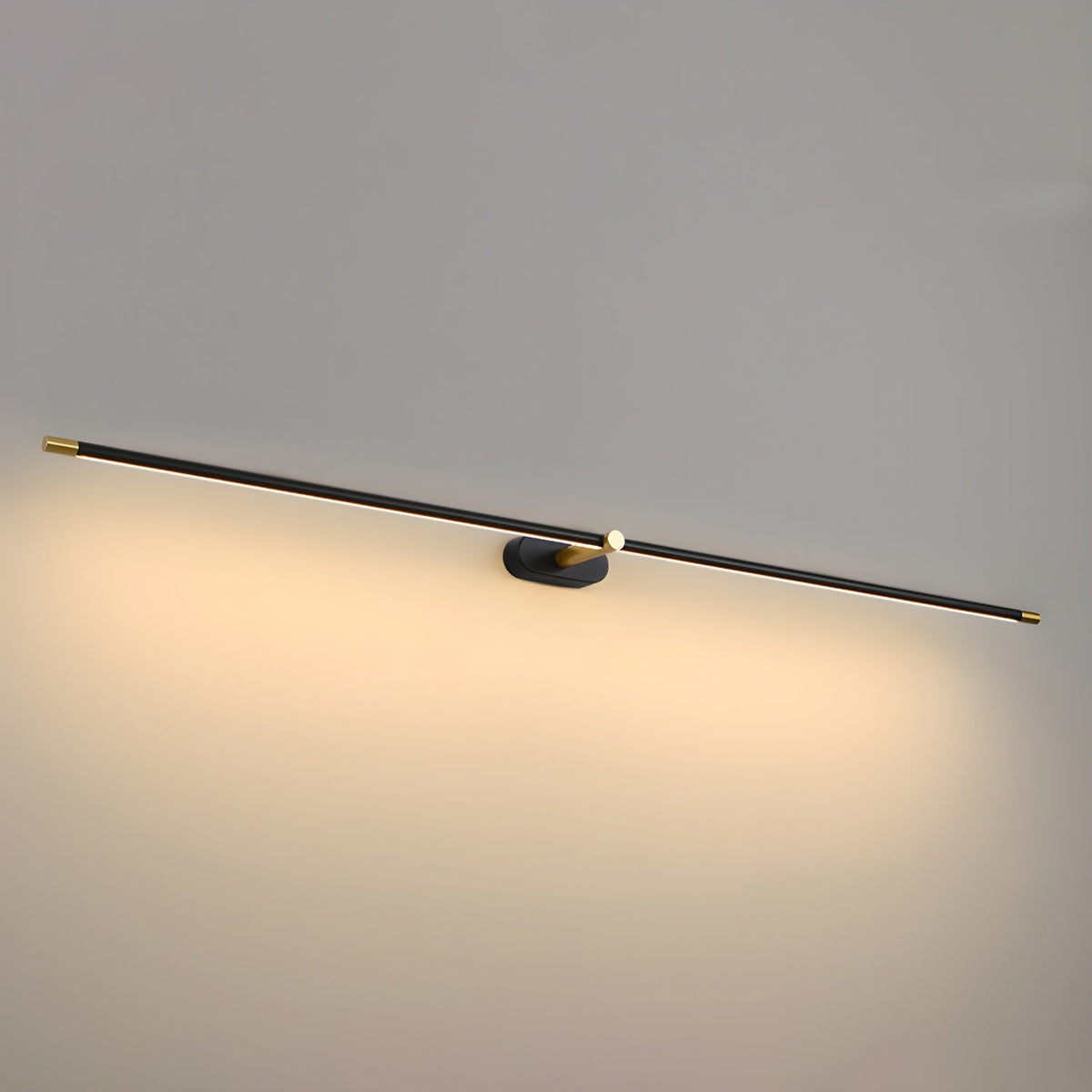 Minimalist Metal Linear Adjustable Wall Light 1-Light