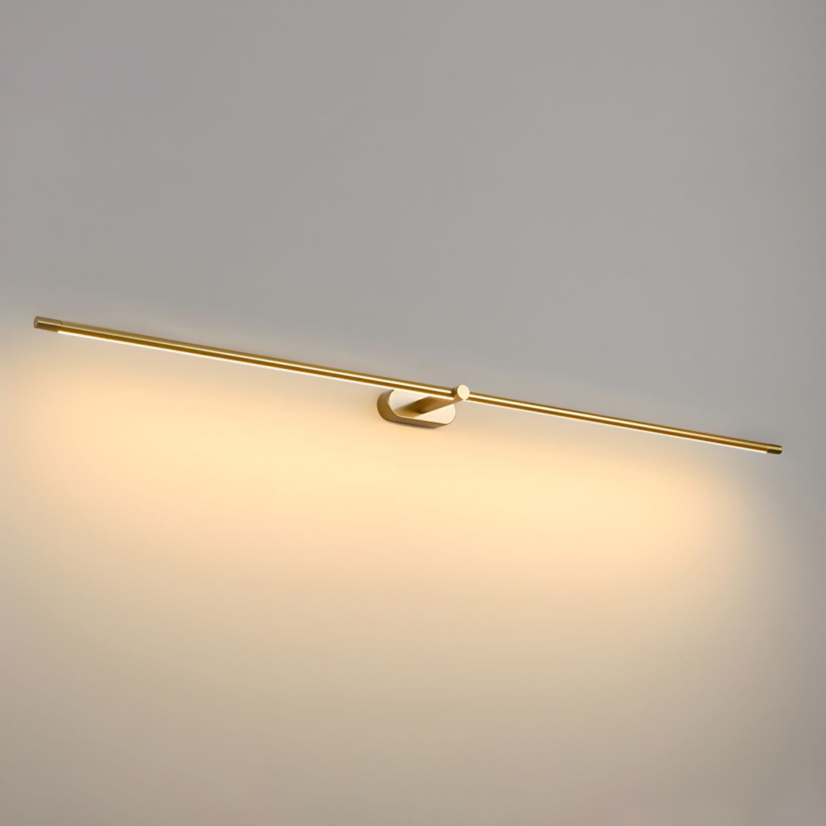 Minimalist Metal Linear Adjustable Wall Light 1-Light