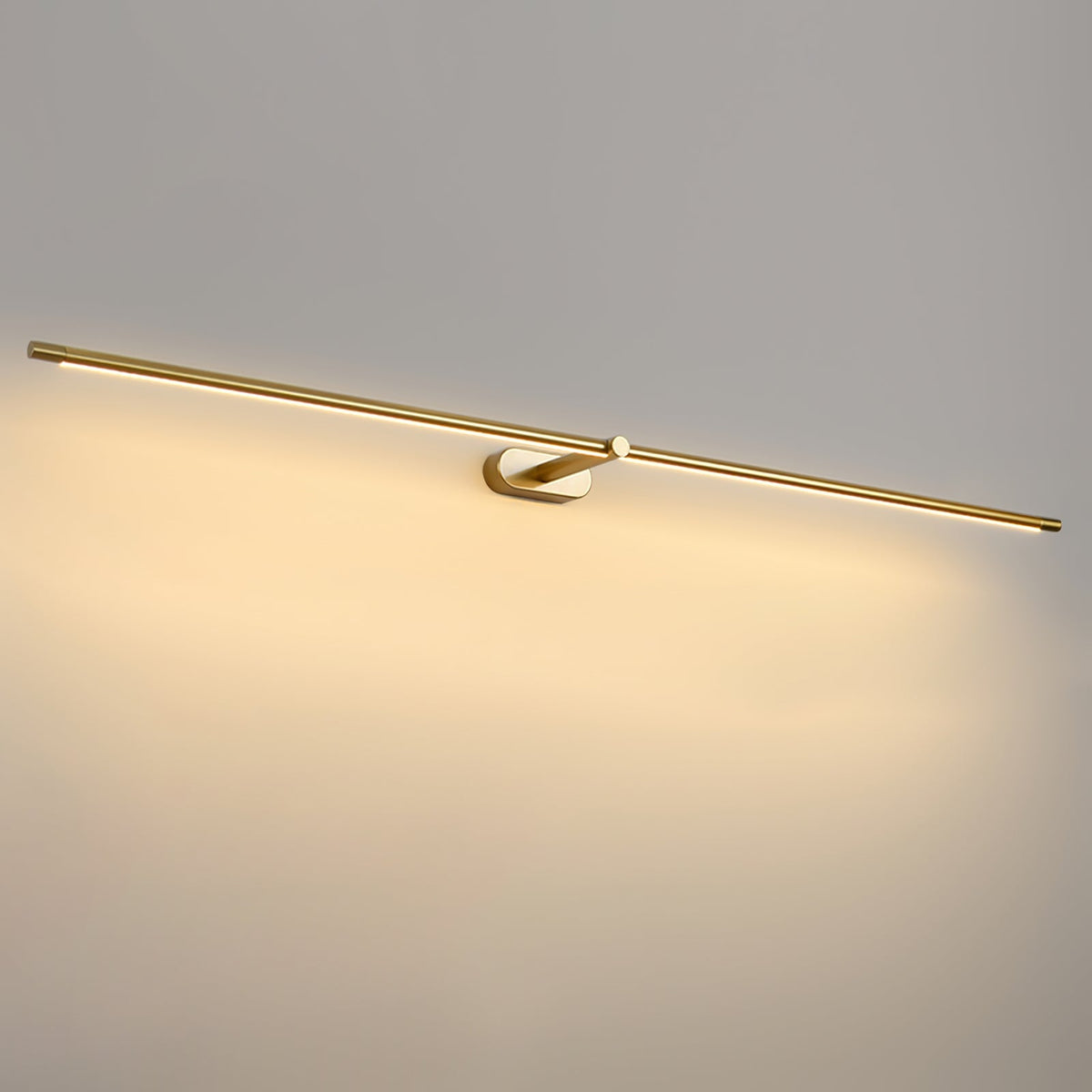 Minimalist Metal Linear Adjustable Wall Light 1-Light