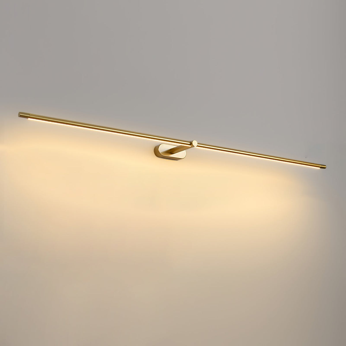 Minimalist Metal Linear Adjustable Wall Light 1-Light