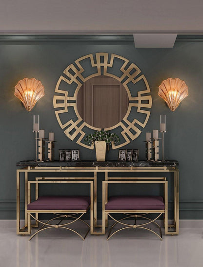 Modern Iron Glass Shell LED Wall Light 1-Light