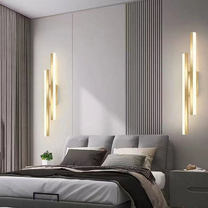 Modern Linear LED Wall Sconce Lamp 2-Light