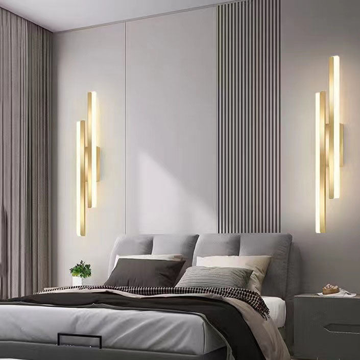 Modern Linear LED Wall Sconce Lamp 2-Light