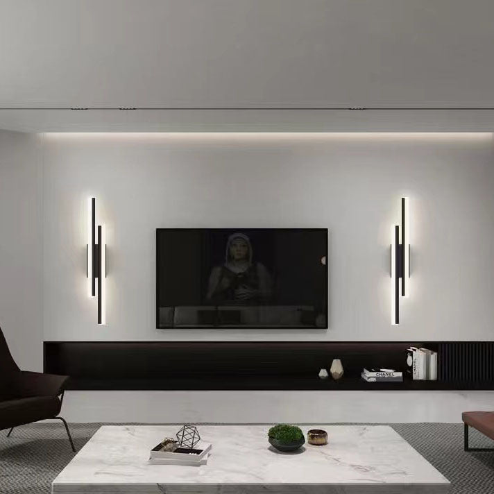 Modern Linear LED Wall Sconce Lamp 2-Light