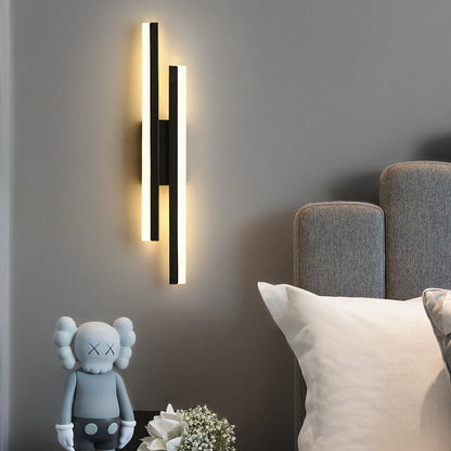 Modern Linear LED Wall Sconce Lamp 2-Light