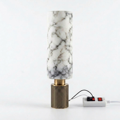Modern Marble Cylinder LED Wall Light 1-Light