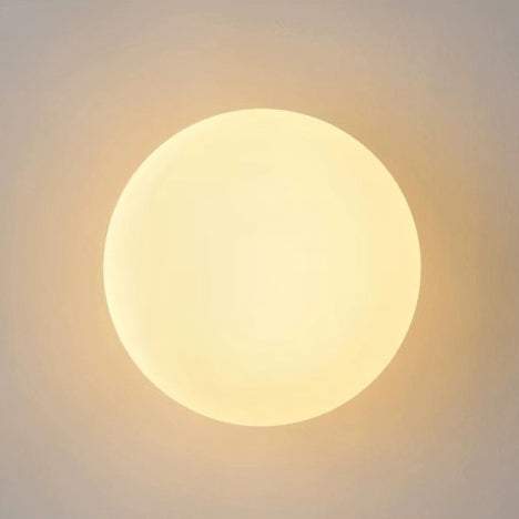 Modern Minimal Glass Globe Wall Sconce Lamp 1-Light