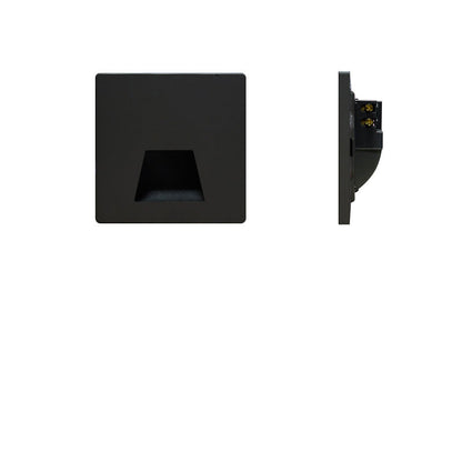 Modern Minimal Square LED Recessed Wall Lamp 1-Light