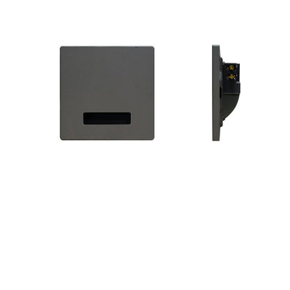 Modern Minimal Square LED Recessed Wall Lamp 1-Light