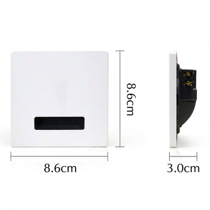 Modern Minimal Square LED Recessed Wall Lamp 1-Light