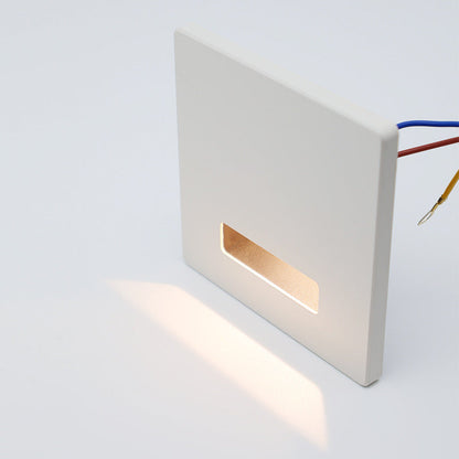 Modern Minimal Square LED Recessed Wall Lamp 1-Light