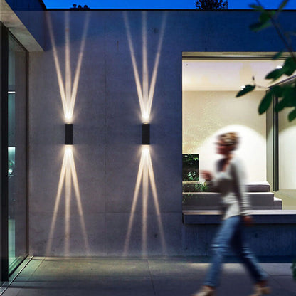 Contemporary Rectangular LED Wall Sconce Lamp 2-Light