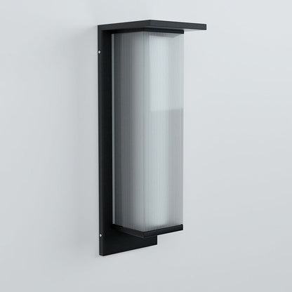 Contemporary Rectangular Solar LED Wall Sconce 1-Light