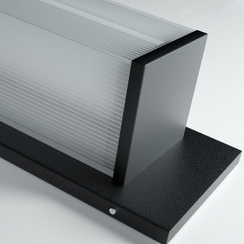 Contemporary Rectangular Solar LED Wall Sconce 1-Light
