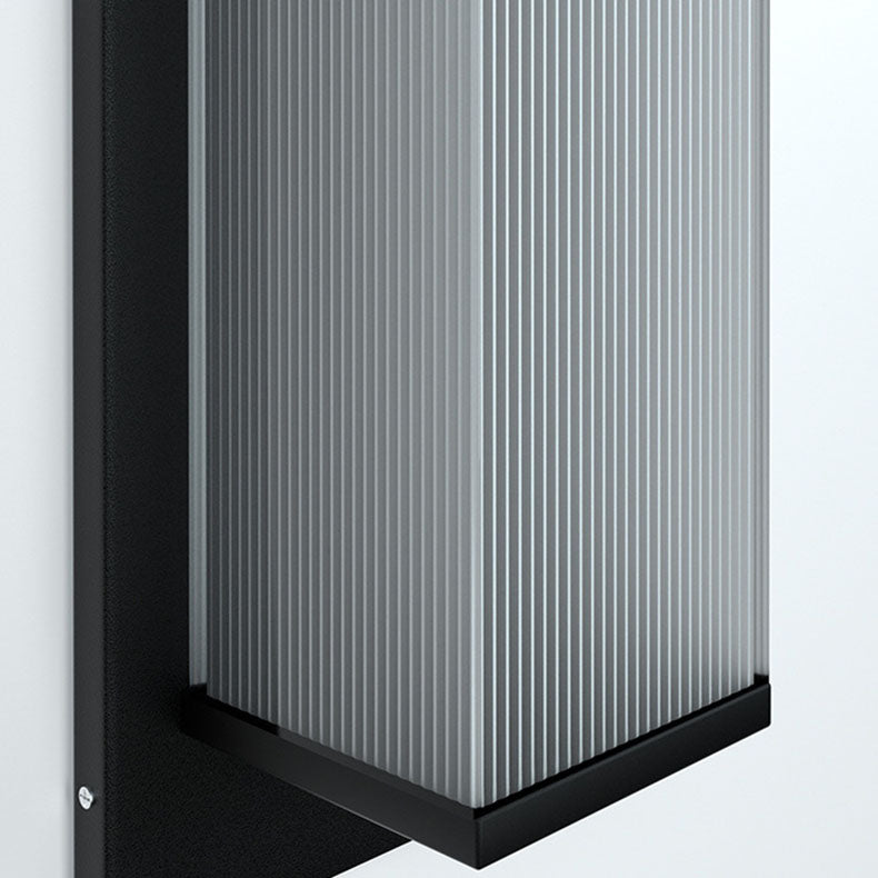 Contemporary Rectangular Solar LED Wall Sconce 1-Light