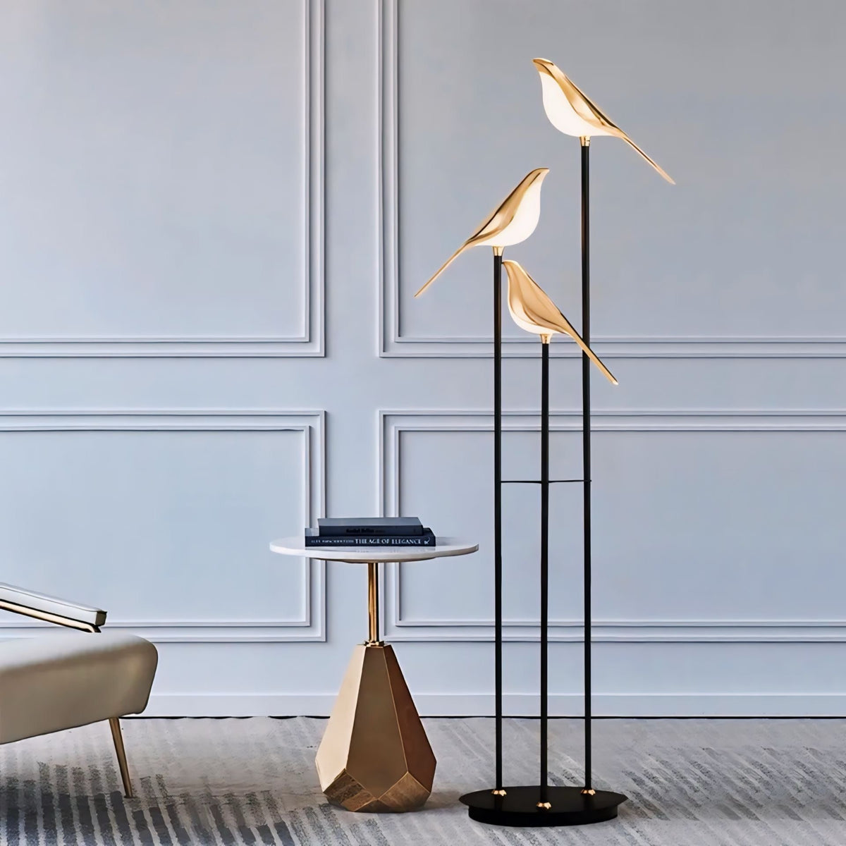 Modern Acrylic 3 Heads Floor Lamp 3-Light
