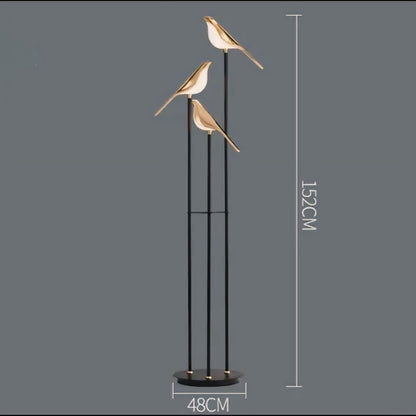 Modern Acrylic 3 Heads Floor Lamp 3-Light