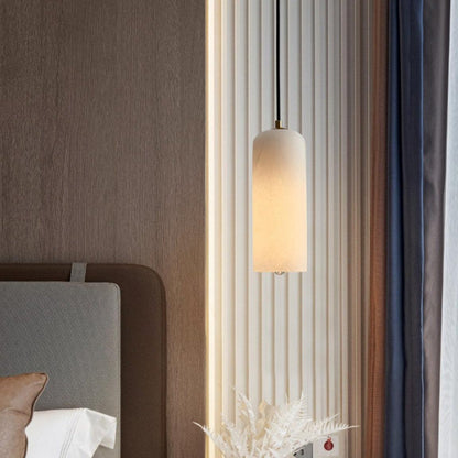 Contemporary Alabaster Single-Drop Design Pendant Light 1-Light