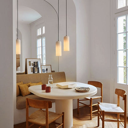 Contemporary Alabaster Single-Drop Design Pendant Light 1-Light