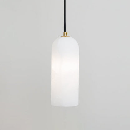 Contemporary Alabaster Single-Drop Design Pendant Light 1-Light