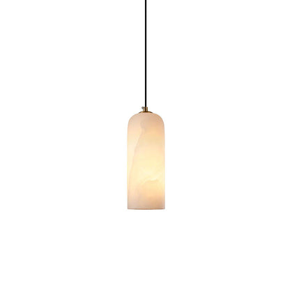 Contemporary Alabaster Single-Drop Design Pendant Light 1-Light