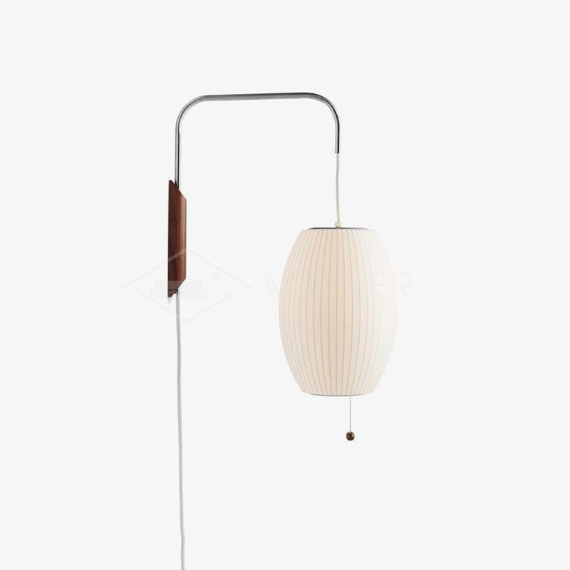 Contemporary Polymer Pull Chain Wall Light 1-Light