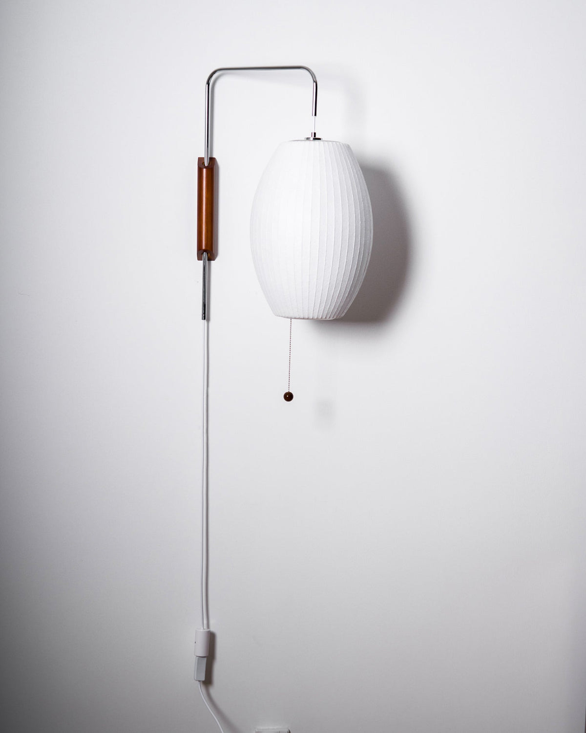 Contemporary Polymer Pull Chain Wall Light 1-Light