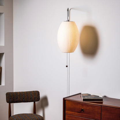 Contemporary Polymer Pull Chain Wall Light 1-Light