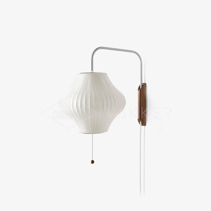 Contemporary Polymer Pull Chain Wall Light 1-Light
