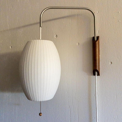 Contemporary Polymer Pull Chain Wall Light 1-Light